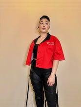 Load image into Gallery viewer, Shattered Emotions- Women’s Cropped Button Down
