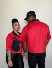 Load image into Gallery viewer, Shattered Emotions- Unisex Slight Cropped Button Down
